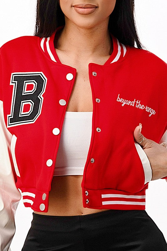 B is For Beauty Letterman Jacket